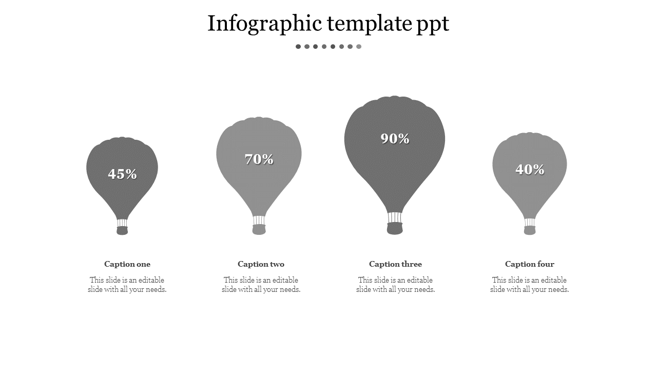 infographic template ppt-Gray